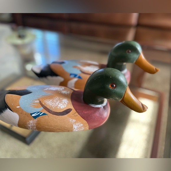 2/$50 Wood Duck Decoy Duck Dynasty Hunting Decor Cabin Fishing Outdoors Camo - Picture 2 of 14